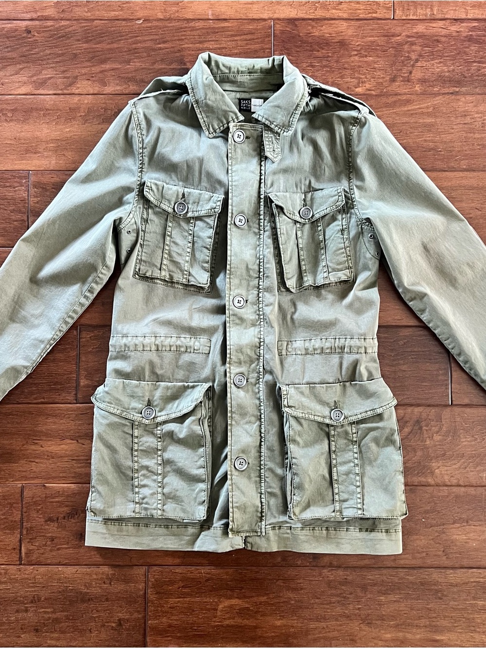 Saks Fifth Ave threads Olive Utility Jacket size S